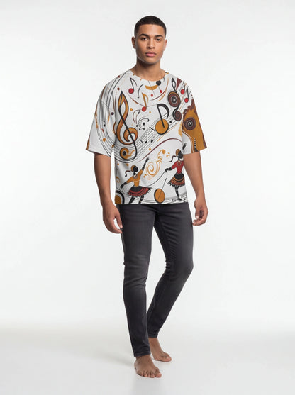 Unisex Music Oversized Tee