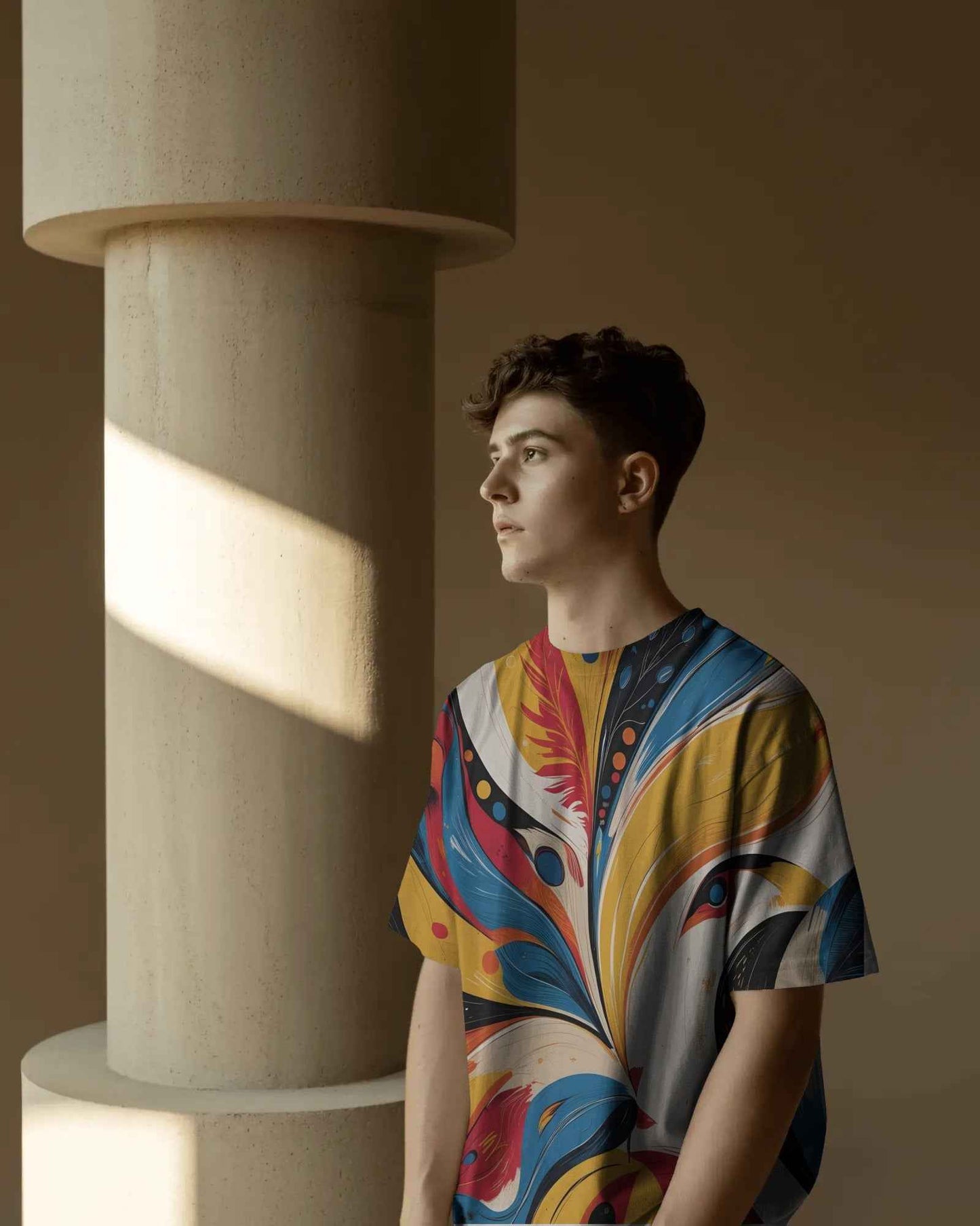 Unisex Saura Art Oversized Tee