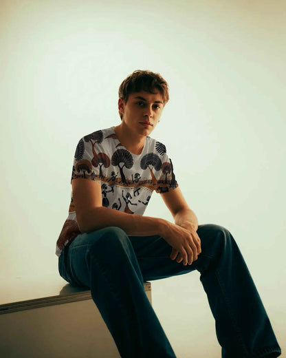 Unisex Warli Dance Oversized Tee