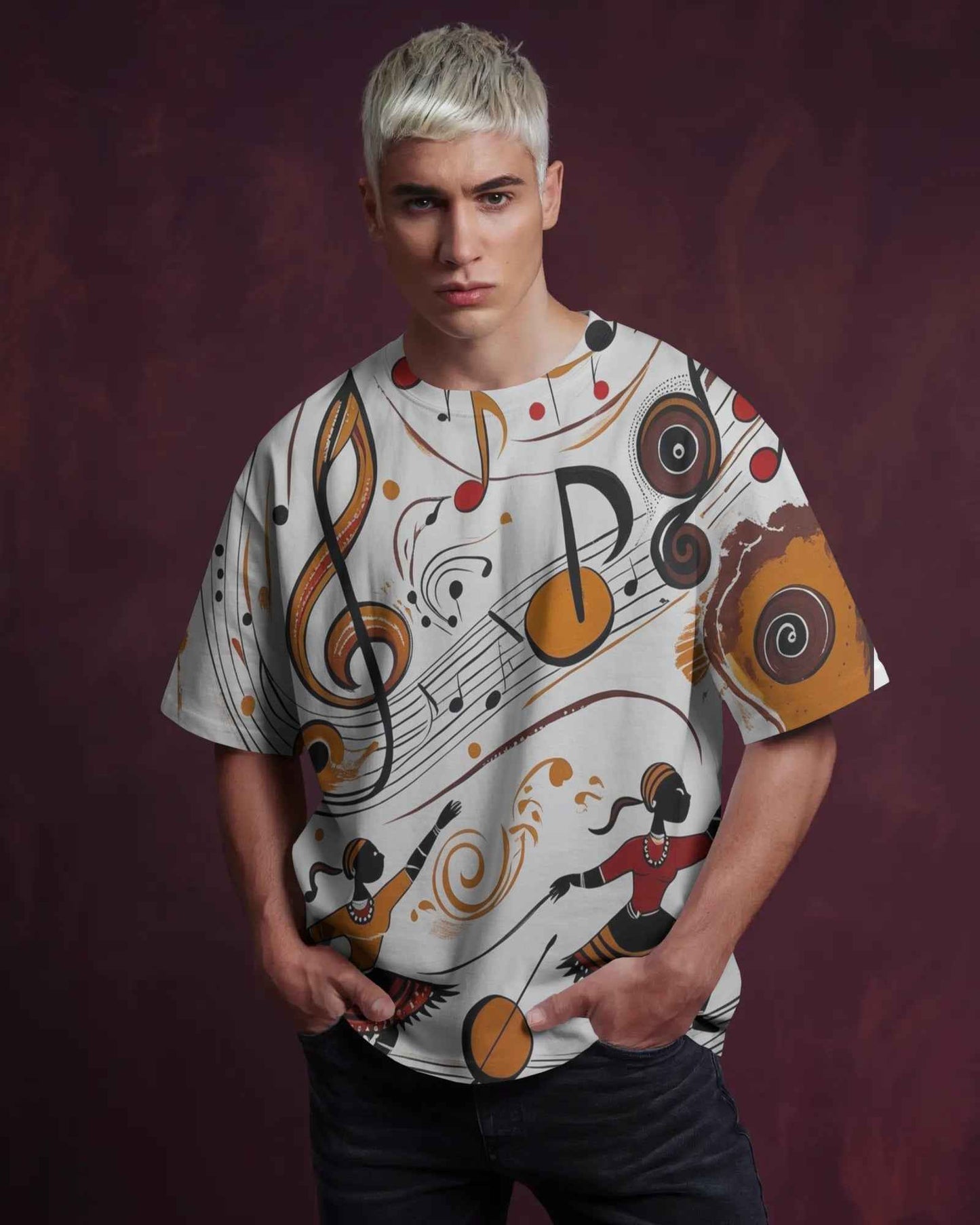 Unisex Music Oversized Tee