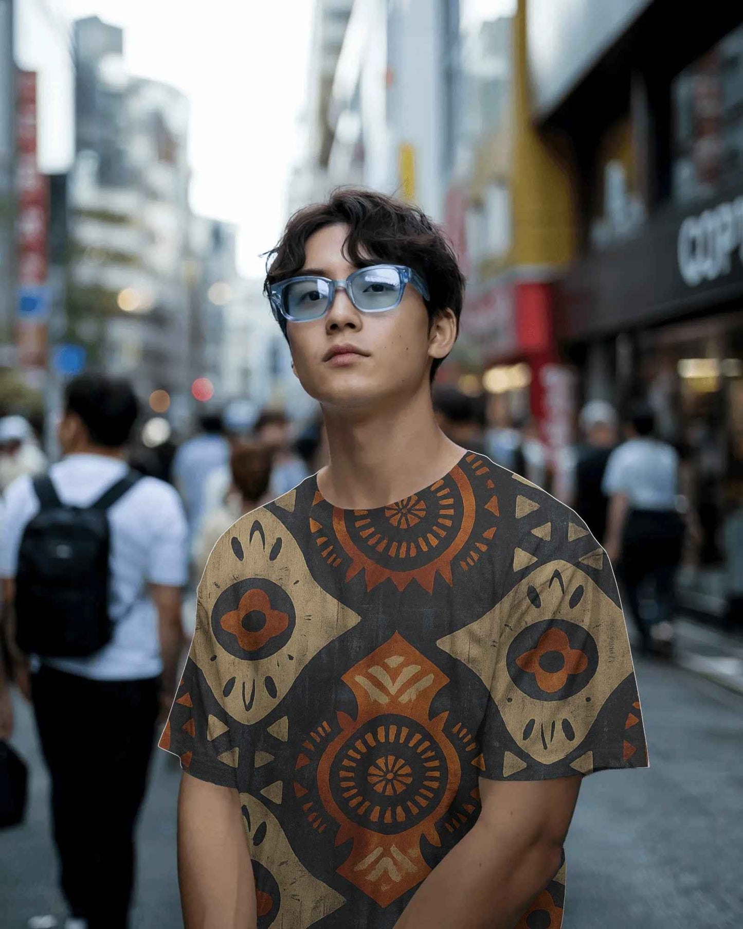 Unisex Tribal Tapestry Oversized Tee