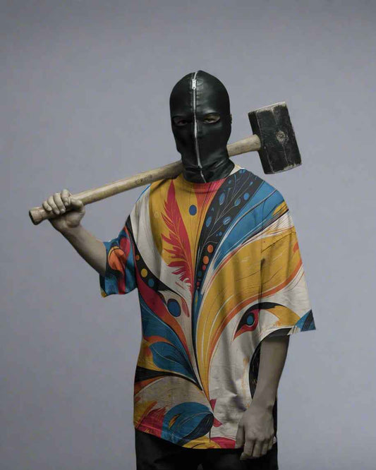 Unisex Saura Art Oversized Tee