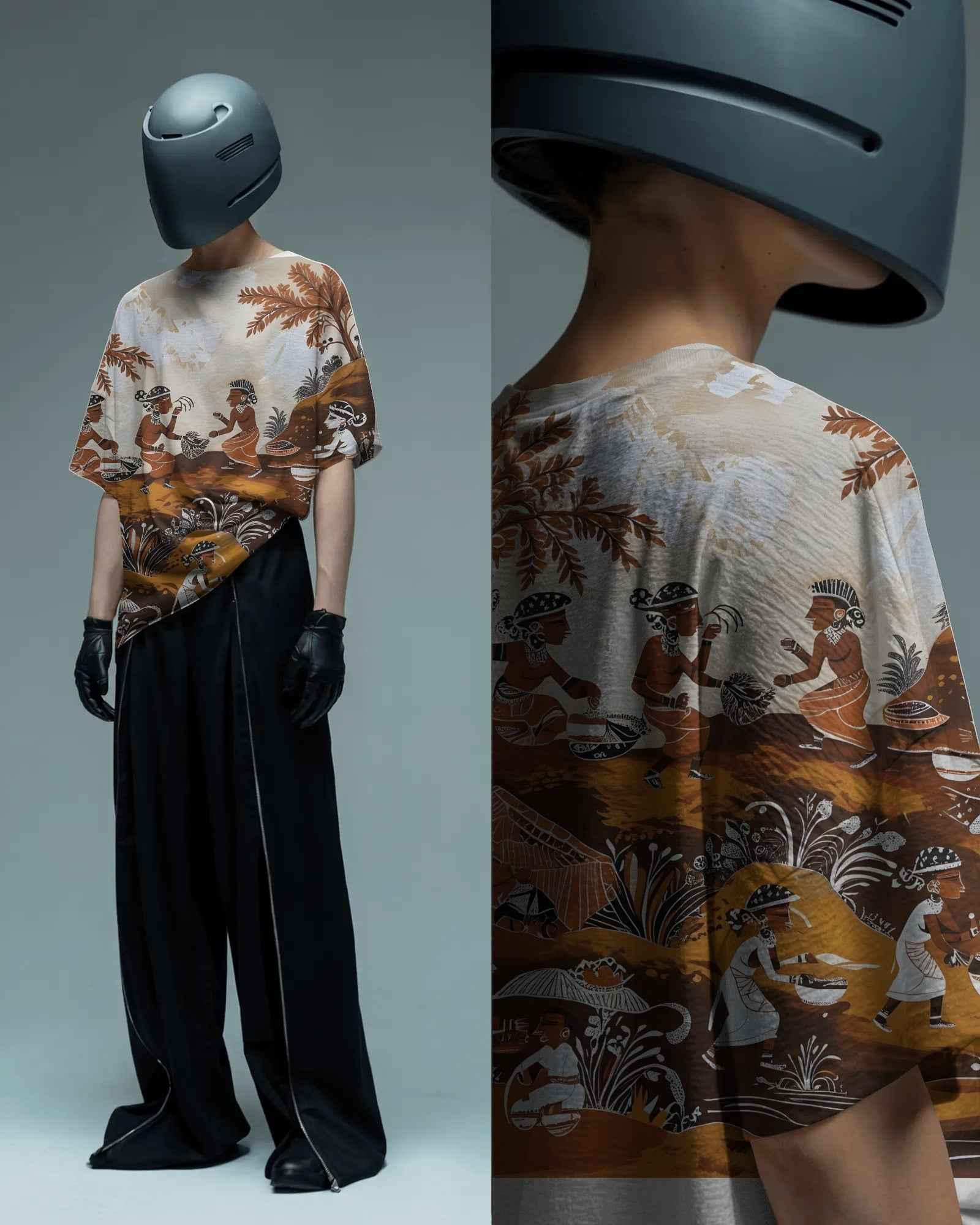 Unisex Warli Oversized Tee