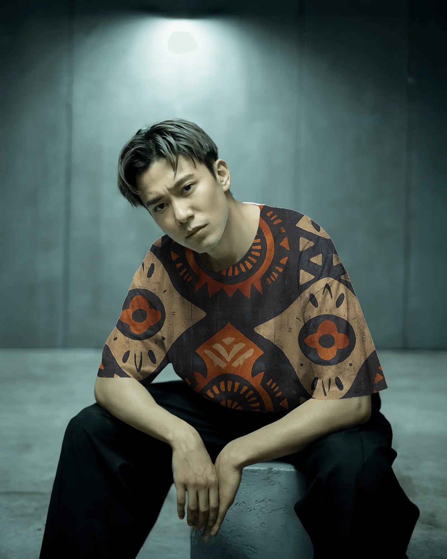 Unisex Tribal Tapestry Oversized Tee