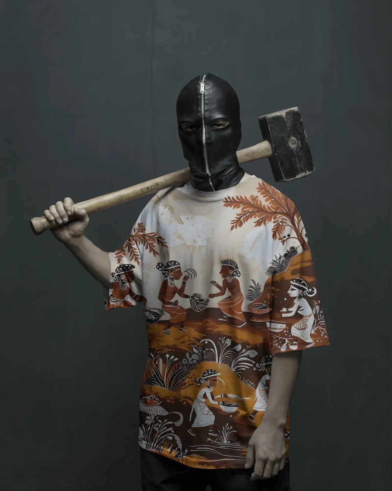 Unisex Warli Oversized Tee