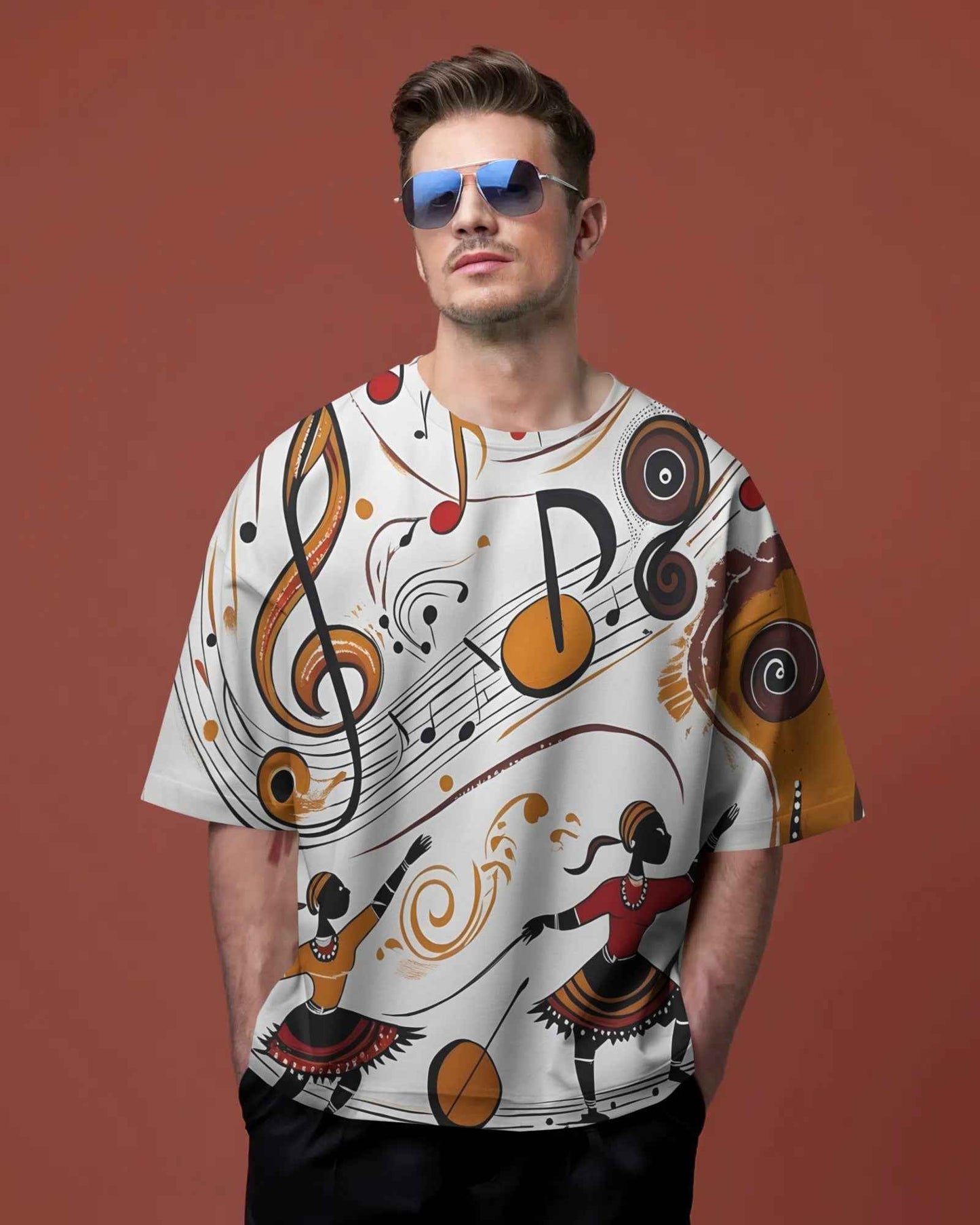 Unisex Music Oversized Tee