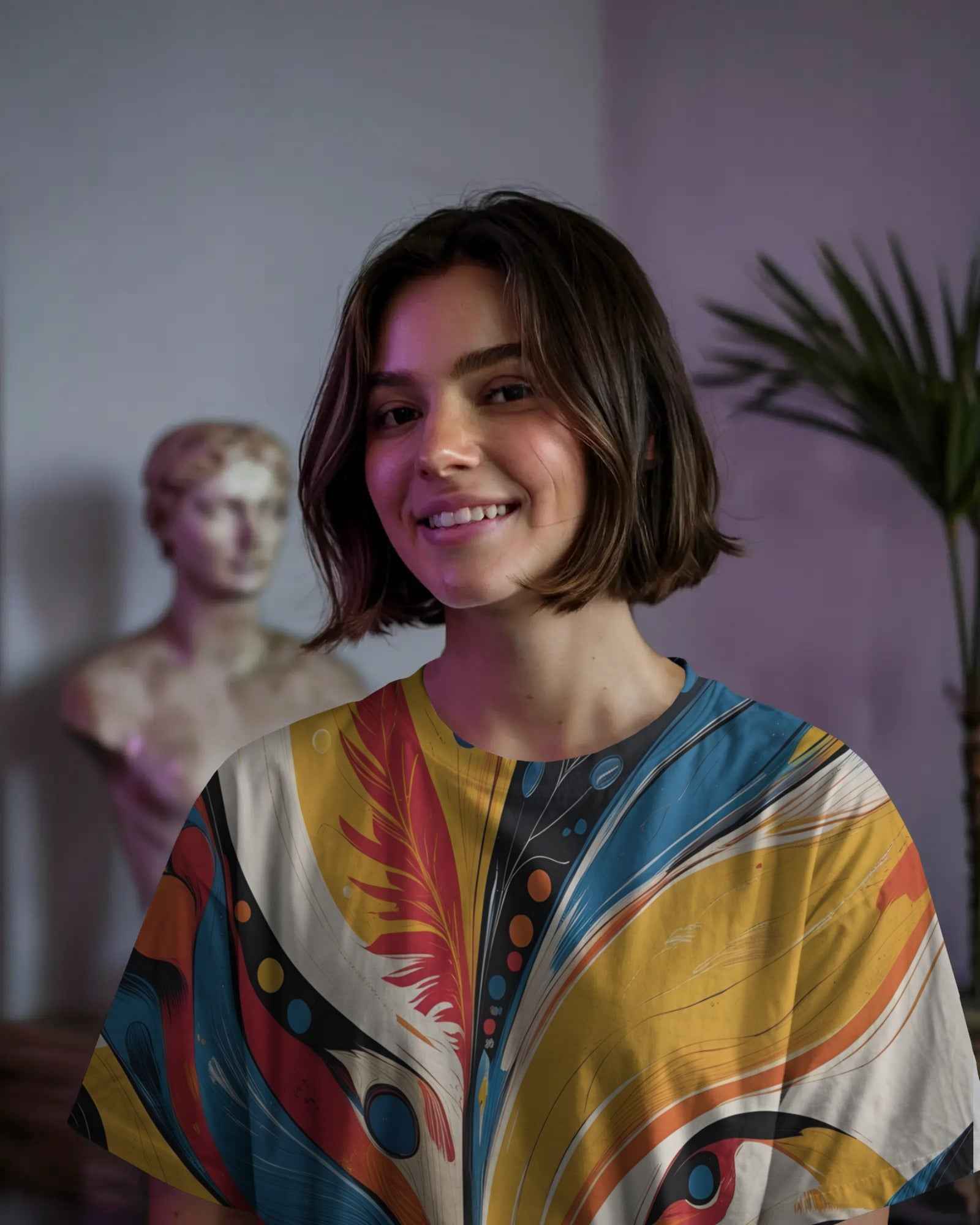 Unisex Saura Art Oversized Tee