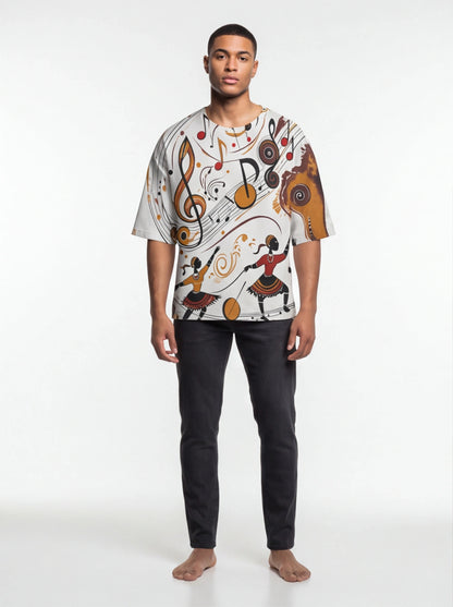 Unisex Music Oversized Tee