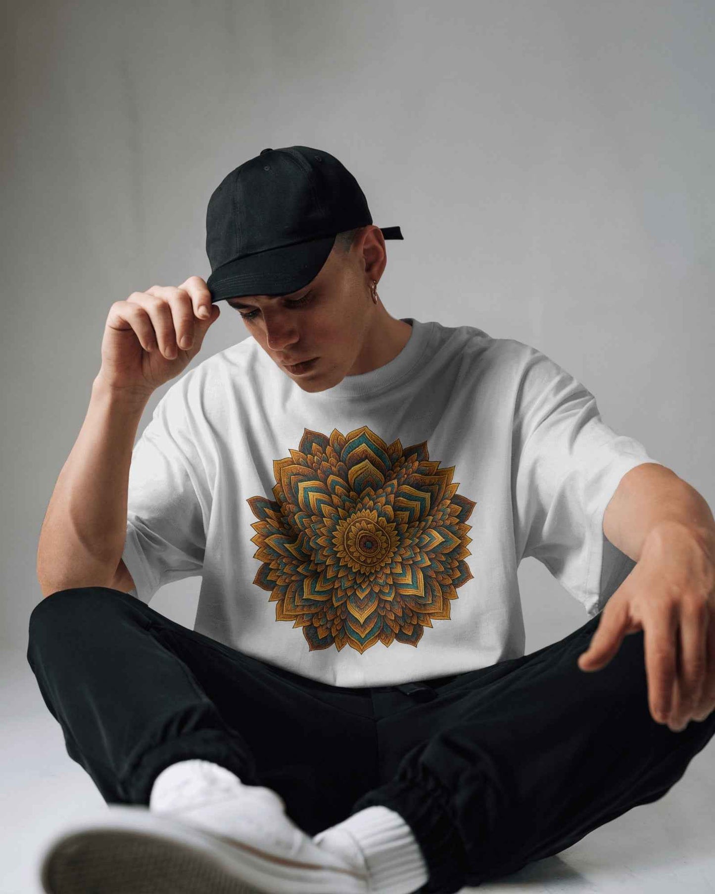 Mandala Unisex Oversized Tshirt